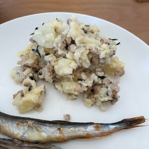 ひじきとひき肉の和風ポテトサラダ